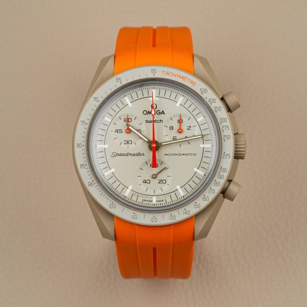 Klockarmband till Omega X Moonswatch - Grand Prix - Orange - Bild 5