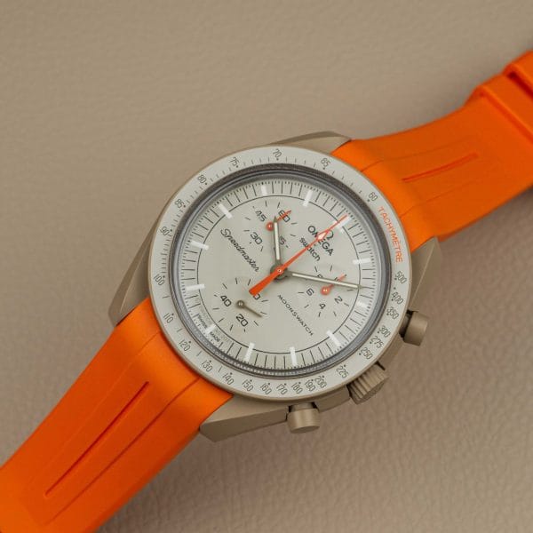 Klockarmband till Omega X Moonswatch - Grand Prix - Orange - Bild 4