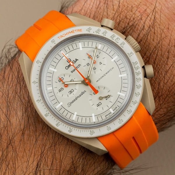 Klockarmband till Omega X Moonswatch - Grand Prix - Orange - Bild 3