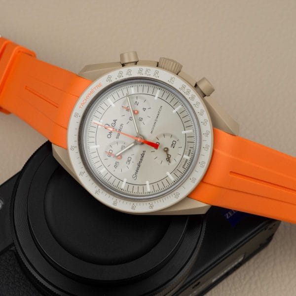 Klockarmband till Omega X Moonswatch - Grand Prix - Orange - Bild 9