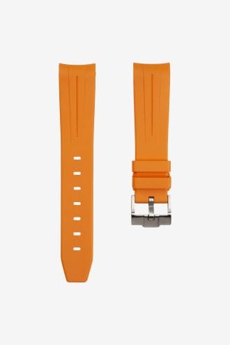 Orange gummiband till swatch x omega moonswatch