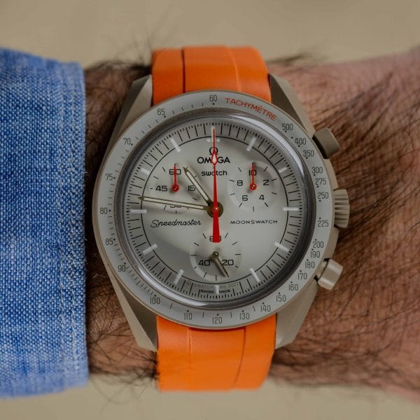 Klockarmband till Omega X Moonswatch - Orange - Bild 6