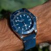 Blue Suede Watch Strap