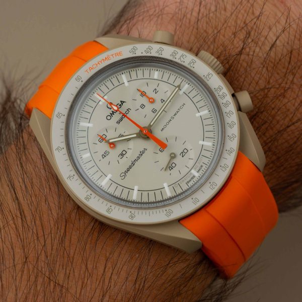 Klockarmband till Omega X Moonswatch - Orange - Bild 3