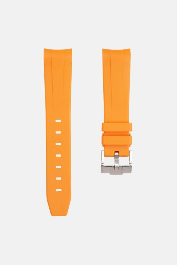 Orange gummiband till swatch x omega moonswatch