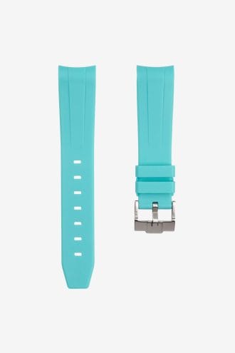 GUMMIBAND-KLOCKAXOMEGA-CYAN