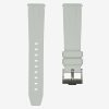 White Straight End Monaco Strap