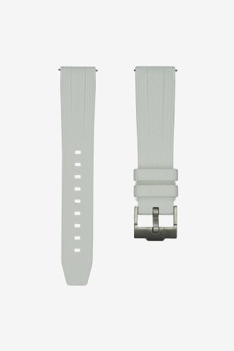 White Straight End Monaco Strap