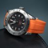 Squale 1545 orange rubber strap- fkm