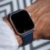 apple watch band - Red - leather strap - watch strap - epsom leather