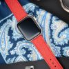 apple watch band - Red - leather strap - watch strap - epsom leather