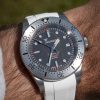 Squale klockarmband vitt - böjt - fkm gummi