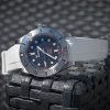 Squale klockarmband vitt - böjt - fkm gummi